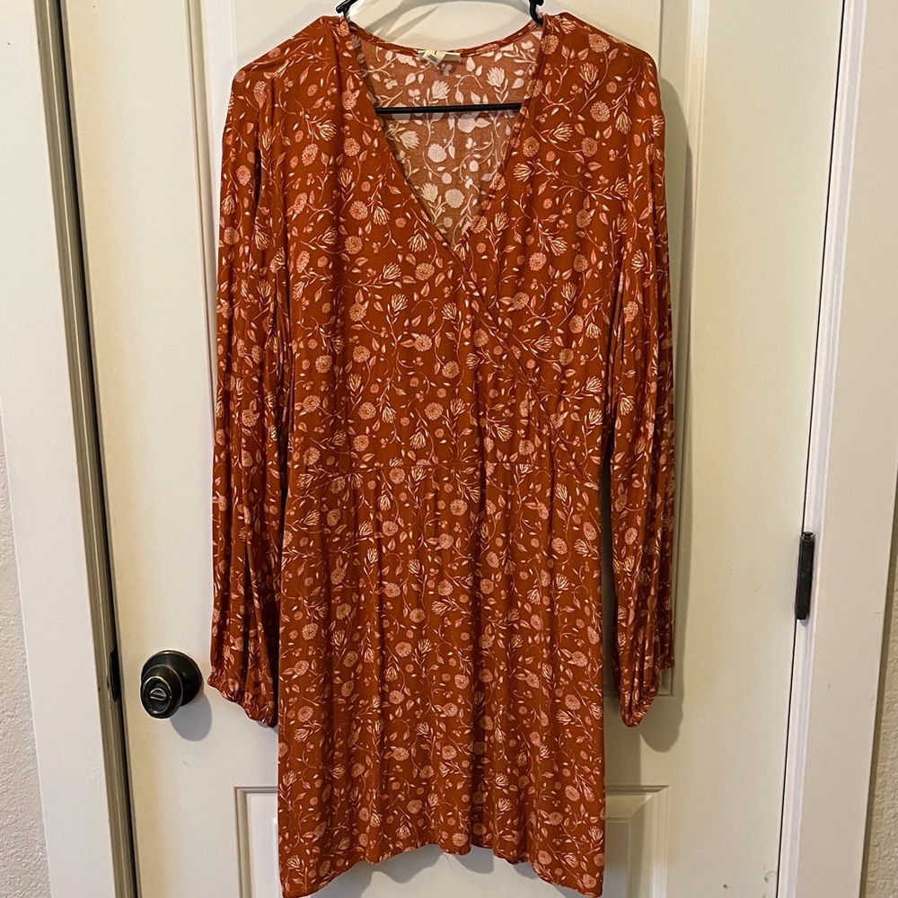 Floral Rust Dress ANA